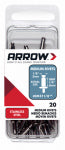 ARROW FASTENER CO LLC Rivets, Medium, Stainless Steel, 1/8 x 1/4-In., 20-Ct.
