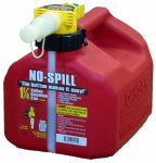 NO SPILL LLC Gas Can, CARB Compliant, Red, 1-1/4 Gallons AUTOMOTIVE NO SPILL LLC
