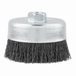 MILWAUKEE ELECTRIC TOOL CORP Crimped Wire Cup Grinder Brush, Carbon Steel, 4 In. TOOLS MILWAUKEE ELECTRIC TOOL CORP