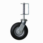 SHEPHERD HDWE. PROD., LLC. Shepherd Hardware 8 In. Black Flat-Free Universal Swivel Gate Caster