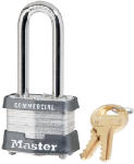 MASTER LOCK COMPANY 1-1/2 In. Laminated Keyed-Alike Padlock, 2-In. Long Shackle