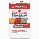 THOMPSON'S WATERSEAL Thompson's WaterSeal TH.024111-03 Waterproofer, Clear, 1.2 gal, Can PAINT THOMPSON'S WATERSEAL