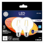 GE GE Industrial Solutions 23192 LED Bulb, Globe, G25 Lamp, 40 W Equivalent, E26 Lamp Base, Dimmable, Clear ELECTRICAL GE