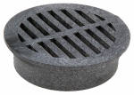 NDS NDS 40 Drain Grate, 6 in Dia, 6-3/4 in L, 6-3/4 in W, Round, 1/4 in Grate Opening, HDPE, Black PLUMBING, HEATING & VENTILATION NDS