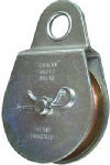 ASSA ABLOY AMERICAS RESIDENTIALI NC Fixed Eye Steel Pulley, Zinc Finish, 3 In.