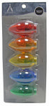 VAST LIGHTING CORP. Christmas Lights LED Replacement Bulb, C9, Multi-Color Transparent, 5-Pk.