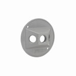 RACO INCORPORATED Round Weatherproof Cluster Cover, (3) 1/2 in. Threaded Outlets, Gray ELECTRICAL RACO INCORPORATED