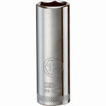 DEWALT DEWALT DWMT86100OSP Drive Hand Socket, 12 mm Socket, 1/4 in Drive, 6-Point, Steel, Polished Chrome Vanadium TOOLS DEWALT