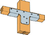 SIMPSON STRONG TIE Rigid Tie Connector, 2x4 Post, 2x Joist HARDWARE & FARM SUPPLIES SIMPSON STRONG TIE