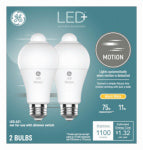 GE GE 93129313 LED Light Bulb, General-Purpose, A21 Lamp, 75 W Equivalent, E26 Medium Lamp Base, White, Warm White Light ELECTRICAL GE