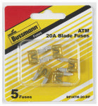BUSSMANN Bussmann BP/ATM-20-RP Automotive Fuse, Blade Fuse, 32 V, 20 A, 1 kA Interrupt AUTOMOTIVE BUSSMANN