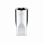 MILWAUKEE Milwaukee 45-34-9005 Socket, 5/16 in Socket, Standard Socket, 4.921 in OAL, 1/4 in Drive, 6-Point, Chrome TOOLS MILWAUKEE