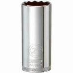DEWALT DEWALT DWMT74189OSP Drive Hand Socket, 21 mm Socket, 3/8 in Drive, 12-Point, Steel, Polished Chrome Vanadium TOOLS DEWALT