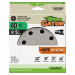 GATOR Gator Shopsmith 9020 Sanding Disc, 5 in Dia, 40 Grit, Extra Course, Aluminum Oxide Abrasive, Film Backing, Vented TOOLS GATOR
