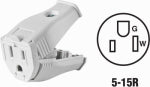LEVITON MFG CO WHITE 15A CONNECTOR ELECTRICAL LEVITON MFG CO