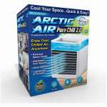 ARCTIC AIR ARCTIC AIR Ultra AAU-MC12/4 Portable Evaporative Cooler, 1 gal Tank, 3-Speed, 120 V, 1.5 A, Blue/White HOUSEWARES ARCTIC AIR