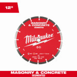 MILWAUKEE ELECTRIC TOOL CORP Diamond Max Masonry & Concrete Diamond Circular Saw Blade, Segmented, 12 In. TOOLS MILWAUKEE ELECTRIC TOOL CORP