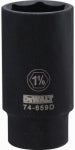 STANLEY CONSUMER TOOLS SAE Deep Impact Socket, 6-Point, Black Oxide, 1/2-In. Drive, 1-1/8-In. TOOLS STANLEY CONSUMER TOOLS   