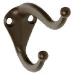 ASSA ABLOY AMERICAS RESIDENTIALI NC Hat & Coat Hook With Ball Tip, Die-Cast Zinc With Oil-Rubbed Bronze HARDWARE & FARM SUPPLIES ASSA ABLOY AMERICAS RESIDENTIALI NC