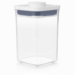 OXO INTERNATIONAL Good Grips POP 11234000 Food Container, 1.1 qt Capacity, Plastic, Clear, 4.3 in L, 4.3 in W, 6.3 in H HOUSEWARES OXO INTERNATIONAL