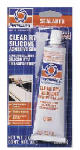 PERMATEX Permatex 80050 Silicone Adhesive Sealant, Clear, 3 oz Tube, Paste, Acetic Acid PAINT PERMATEX