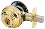 ASSA ABLOY AMERICAS RESIDENTIALINC. Signature Brass Single Cylinder Deadbolt With SmartKey