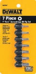 DEWALT DEWALT TORX Series DW2067 Star Bit Set, 7-Piece, Single-Ended, Steel TOOLS DEWALT