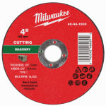 MILWAUKEE ELECTRIC TOOL CORP 4" Masonry CutOff Wheel TOOLS MILWAUKEE ELECTRIC TOOL CORP