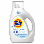 PROCTER & GAMBLE Free & Gentle Liquid Laundry Detergent, HE Compatible, 32 Loads, 42 fl. oz.