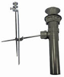 US HARDWARE US Hardware P-139C Pop-Up Drain, ABS, Black, Chrome AUTOMOTIVE US HARDWARE