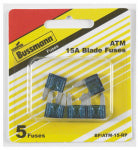 BUSSMANN Bussmann BP/ATM-15-RP Automotive Fuse, Blade Fuse, 32 V, 15 A, 1 kA Interrupt AUTOMOTIVE BUSSMANN   