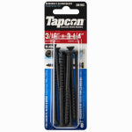 ITW BRANDS 3/16" X 3-1/4" STAR HEAD BLACK SCREW ANCHOR 8-Ct. HARDWARE & FARM SUPPLIES ITW BRANDS