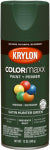 KRYLON Krylon K05563007 Enamel Spray Paint, 12 oz Can, 25 sq-ft Coverage Area, Acrylic Base, Satin, Hunter Green PAINT KRYLON