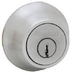 ASSA ABLOY AMERICAS RESIDENTIALINC. Mobile Home Single Cylinder Deadbolt, Satin Chrome