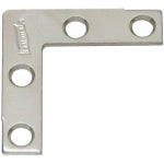 ASSA ABLOY AMERICAS RESIDENTIALI NC 4-Pk., 1-1/2 In. Zinc Flat Corner Iron