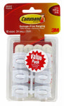 COMMAND Command 17006-VP Adhesive Hook, 0.5 lb, 18-Hook, Plastic, White HARDWARE & FARM SUPPLIES COMMAND