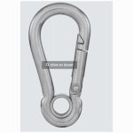 ASSA ABLOY AMERICAS RESIDENTIALI NC Interlocking Spring Snap, Stainless Steel, 3-1/8 In. HARDWARE & FARM SUPPLIES ASSA ABLOY AMERICAS RESIDENTIALI NC