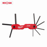 MILWAUKEE ELECTRIC TOOL CORP 9-Key Folding Hex Key Set, SAE