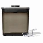 OXO INTERNATIONAL Oxo Steel Series 3119200 Food Storage Container, 1.7 qt, Plastic/Stainless Steel/Silicone, Clear, 6-1/2 in L, 4.3 in W HOUSEWARES OXO INTERNATIONAL