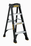 LOUISVILLE LADDER Fiberglass Step Ladder, 300-Lbs., Type IA, 4-Ft. PAINT LOUISVILLE LADDER