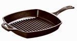 LODGE MFG Logic Cast Iron Grill Pan, Pre-Seasoned, 10.5-In.
