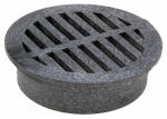 NDS NDS 40 Drain Grate, 6 in Dia, 6-3/4 in L, 6-3/4 in W, Round, 1/4 in Grate Opening, HDPE, Black PLUMBING, HEATING & VENTILATION NDS   