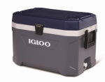 IGLOO CORPORATION MaxCold Latitude Foam-Insulated Cooler, Carbonite/White, 54 Qt.