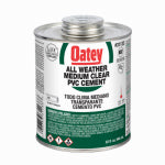 OATEY COMPANY PVC All-Weather Pipe Cement, 8 oz. PLUMBING, HEATING & VENTILATION OATEY COMPANY