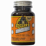 GORILLA Gorilla 105779 Rubber Cement Adhesive, Liquid, Crystal Clear, 4 oz Bottle PAINT GORILLA