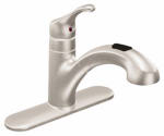 MOEN Moen Renzo Glacier CA87316SRS Kitchen Faucet, 1.5 gpm, 1-Handle, Stainless Steel, Stainless Steel, Deck, Lever Handle PLUMBING, HEATING & VENTILATION MOEN