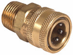 MI-T-M Mi-T-M AW-0017-0029 Adapter, 3/8 x 1/2 in Connection, Quick-Connect Socket x MNPT, Brass OUTDOOR LIVING & POWER EQUIPMENT MI-T-M