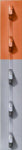 CHICAGO HEIGHTS STEEL Studded T-Post, Gray, 6-1/2 Ft. x 1-1/3 In.