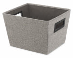 WHITMOR Fabric Storage Tote, Black Pattern, 12 x 10 x 8 In. HOUSEWARES WHITMOR