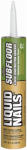 LIQUID NAILS Liquid Nails LN-602 Construction Adhesive, Light Tan, 10 oz Cartridge PAINT LIQUID NAILS